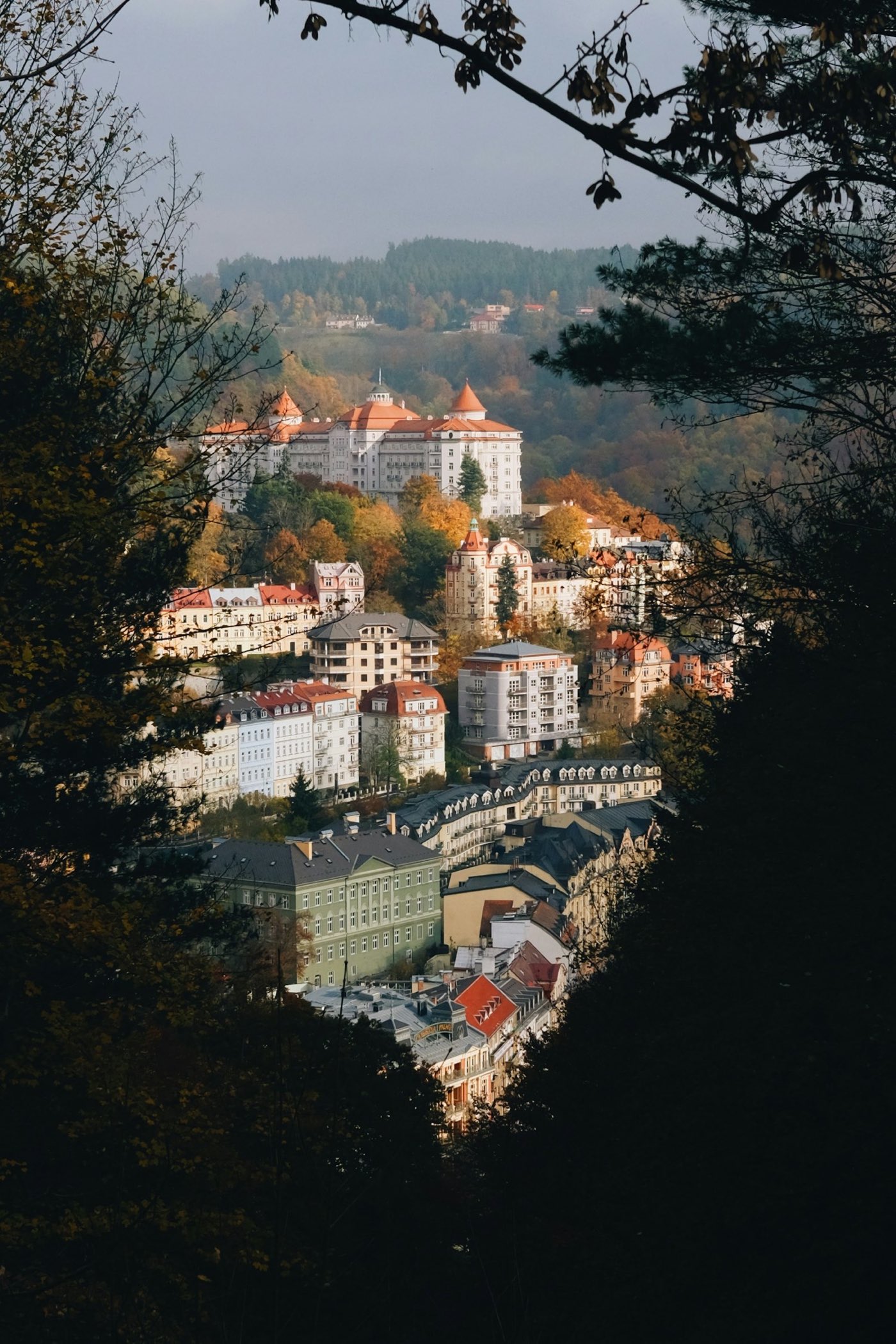 Карловы Вары — панорама курорта