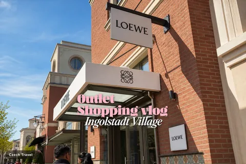 Витрины брендовых бутиков в аутлете Ingolstadt Village